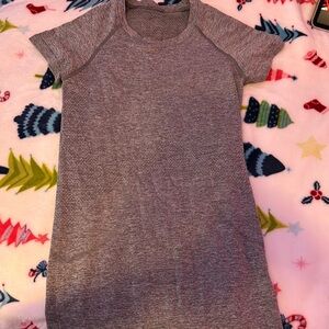 Gray Athletic T-Shirt Dress
